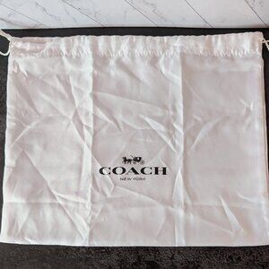 Coach Drawstring Dust Bag – White – Authentic (17 x 14)
